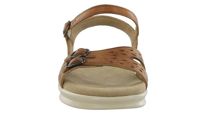 SAS Women's Duo Quarter Tan/Hazel Strap Sandal-DUO053-Made in USA-Brandy's Shoes