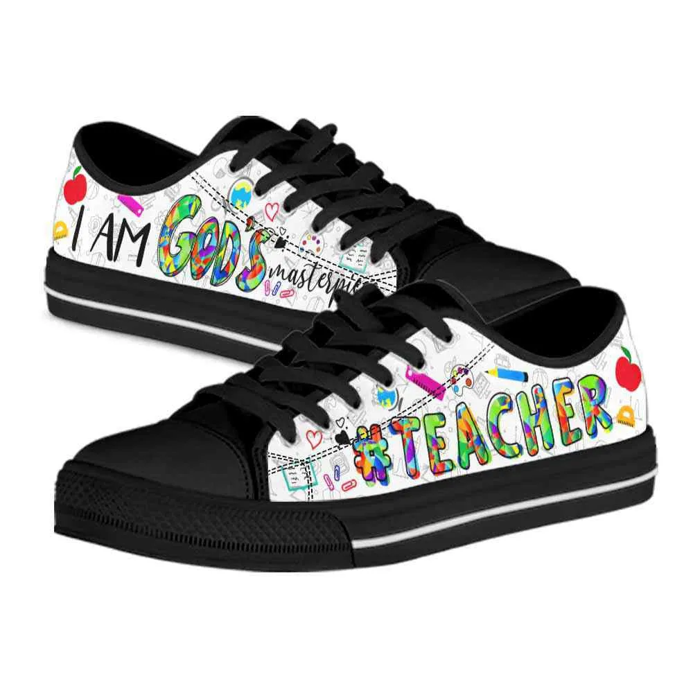 School Teacher Gods Masterpiece Low Top Shoes, Teacher Shoes, Low Top Sneakers