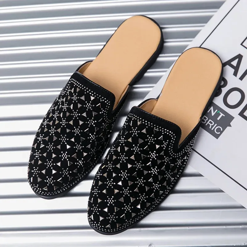 Studded Mule Slippers for Men