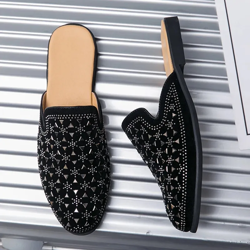 Studded Mule Slippers for Men