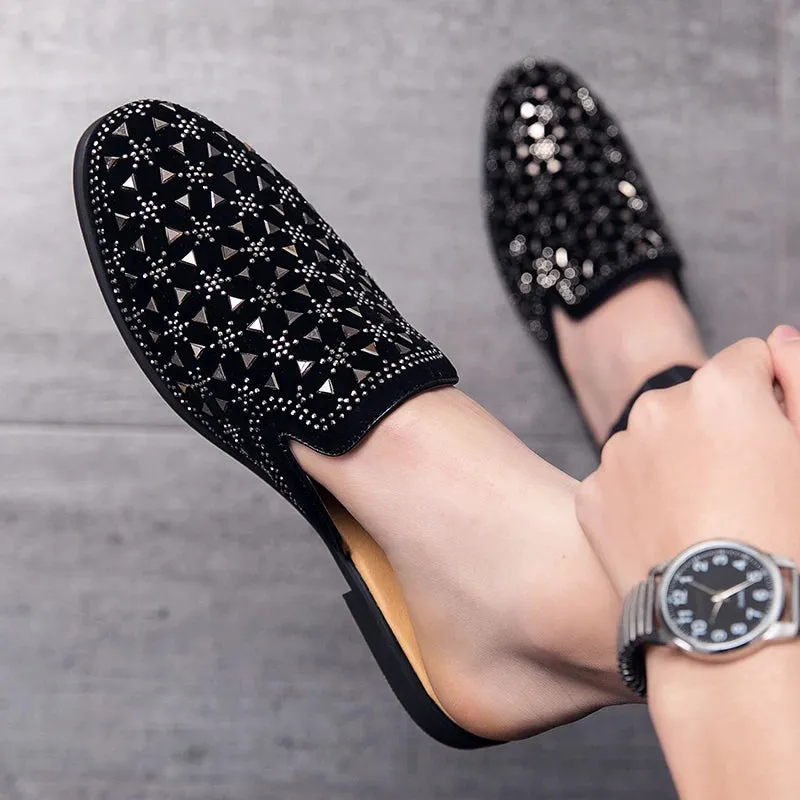 Studded Mule Slippers for Men