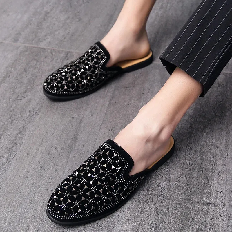 Studded Mule Slippers for Men