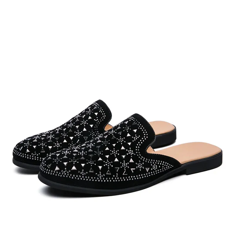 Studded Mule Slippers for Men