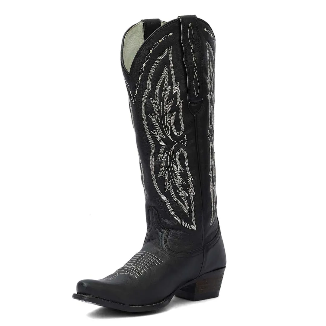 TuffRider Women Cody Embroidered Leather Snip Toe Western Boots