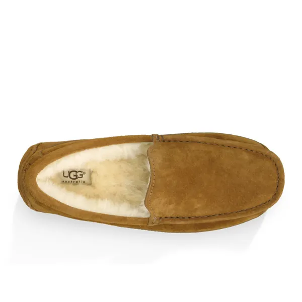 Cozy UGG Mens Ascot Chestnut Suede Slippers for Ultimate Comfort