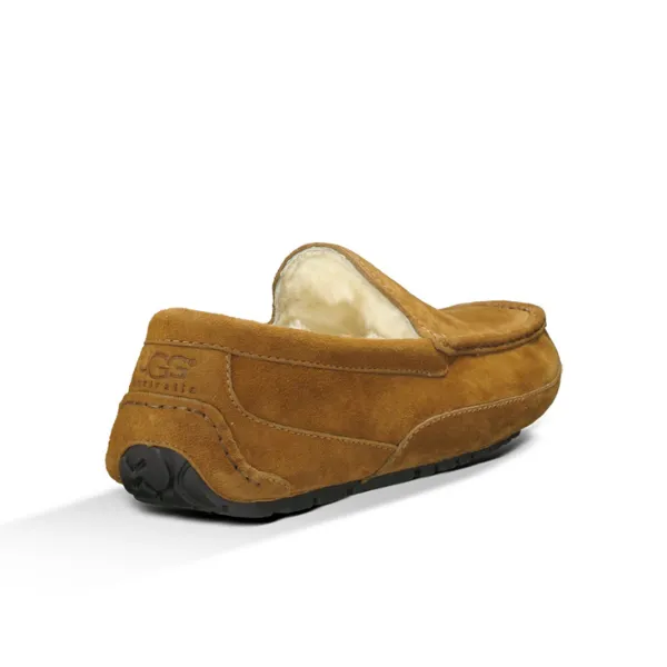 Cozy UGG Mens Ascot Chestnut Suede Slippers for Ultimate Comfort