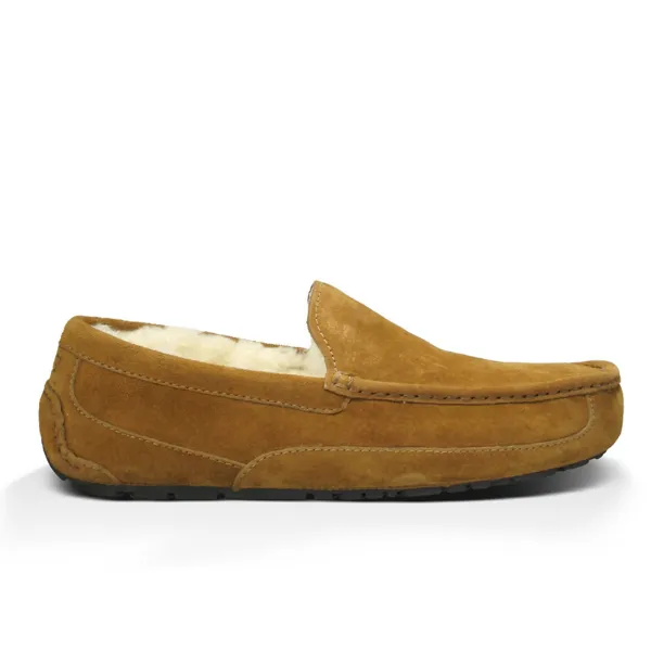 Cozy UGG Mens Ascot Chestnut Suede Slippers for Ultimate Comfort