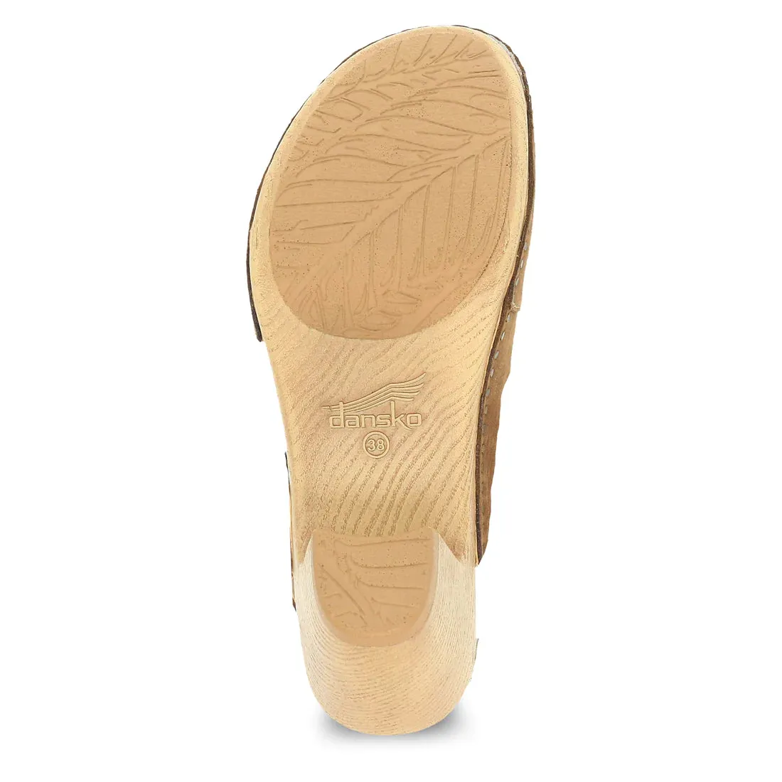 Women's Dansko Taytum Color: Tan Milled Nubuck Sandal