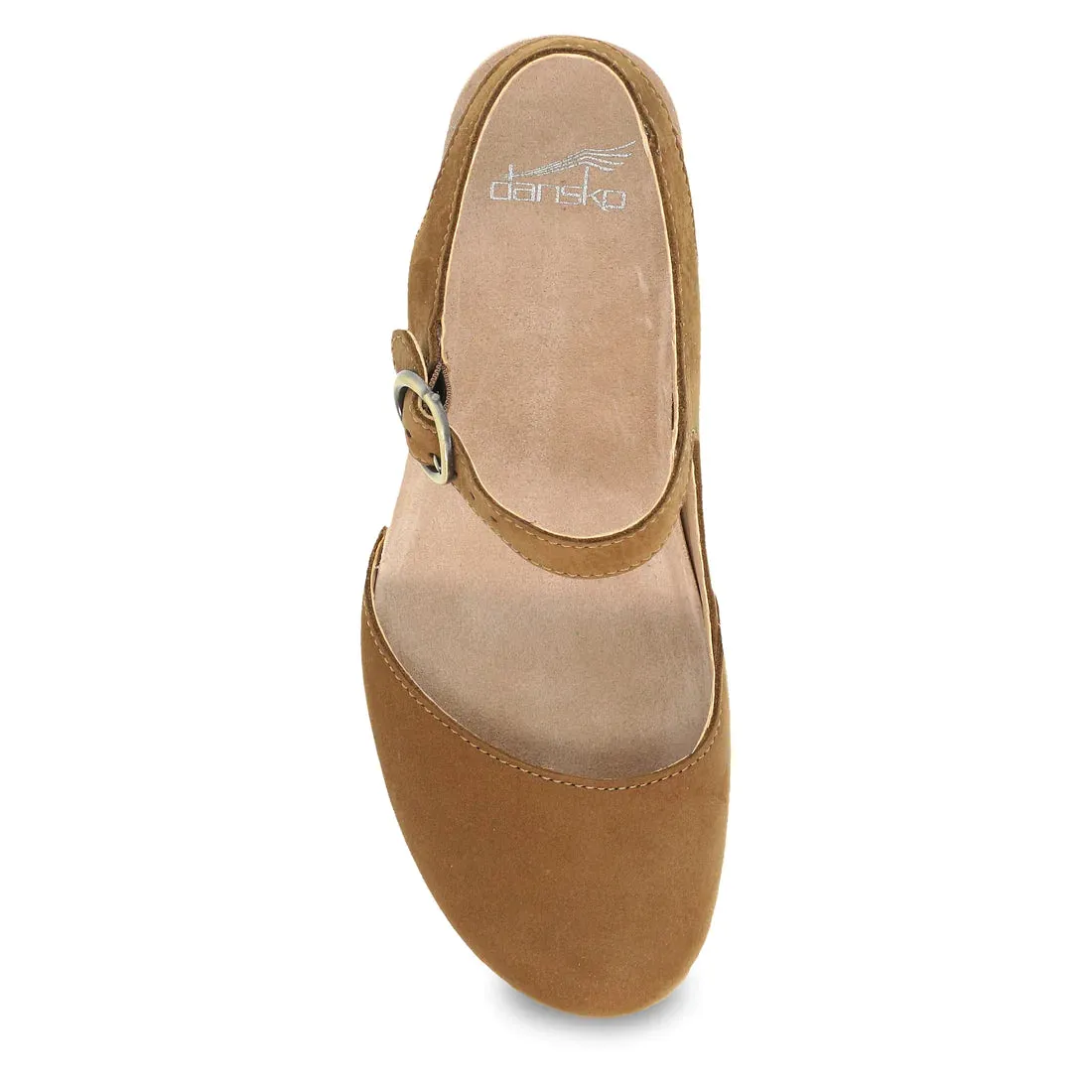 Women's Dansko Taytum Color: Tan Milled Nubuck Sandal