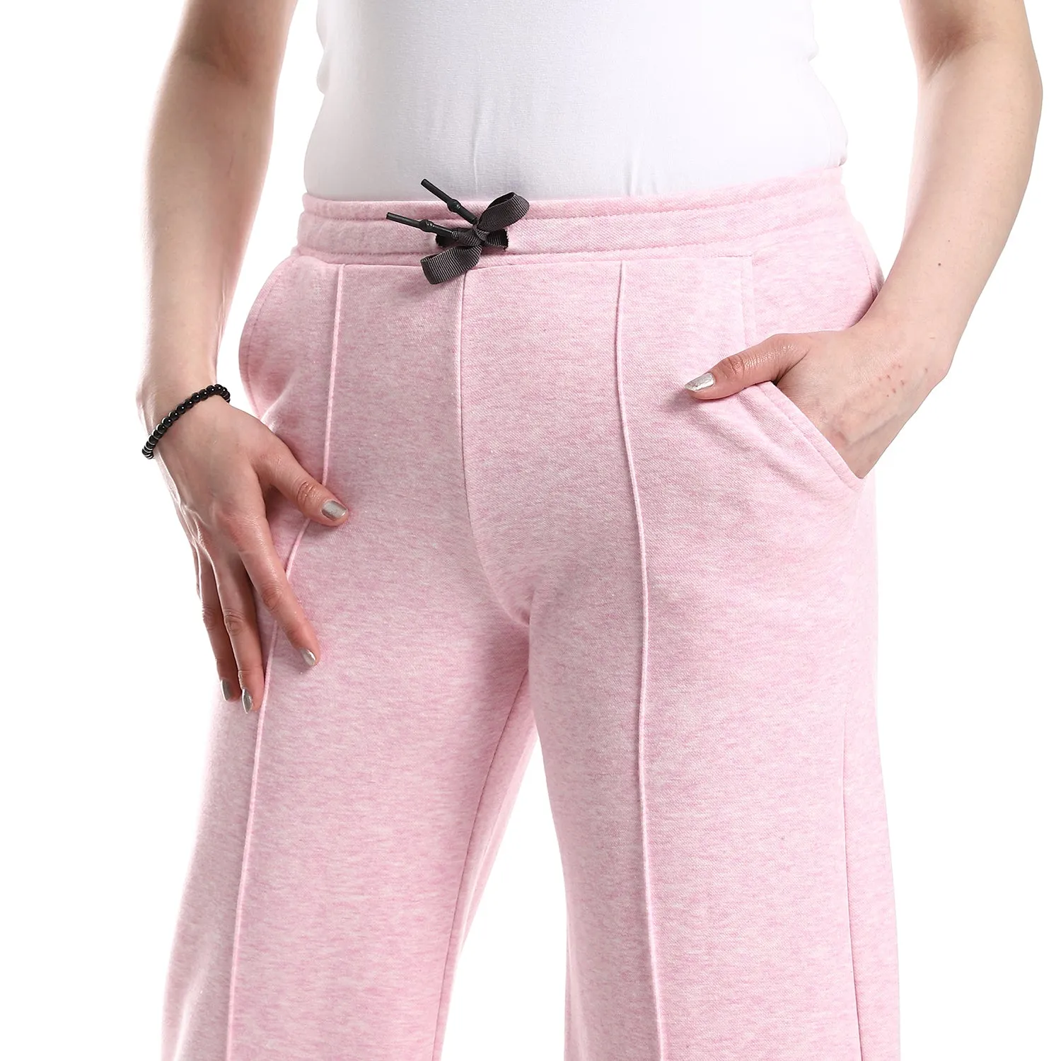 Women's Wide Leg Trousers - Rose