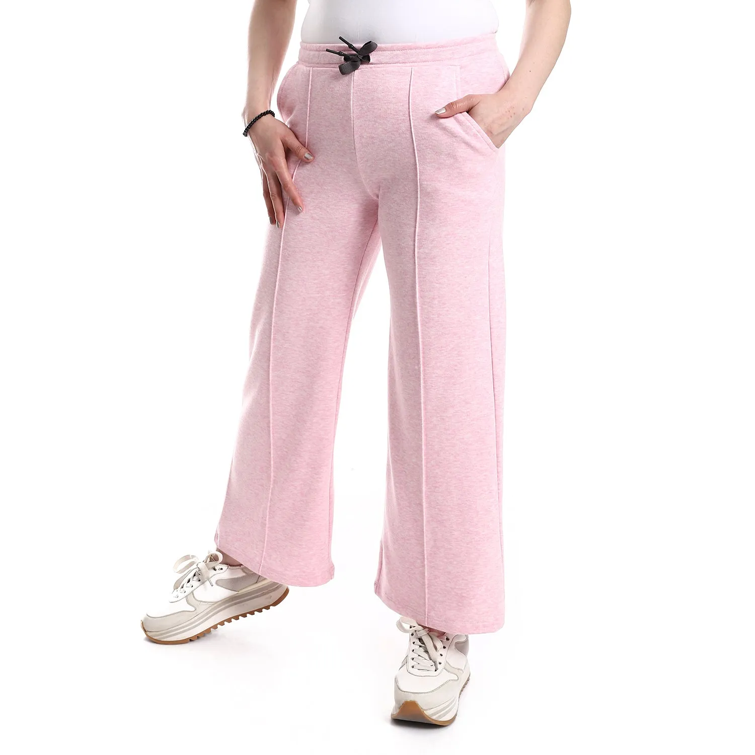 Women's Wide Leg Trousers - Rose