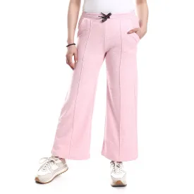 Women's Wide Leg Trousers - Rose